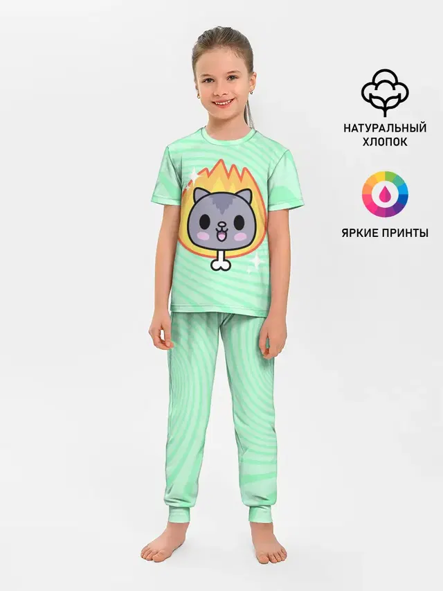 Детская пижама с брюками