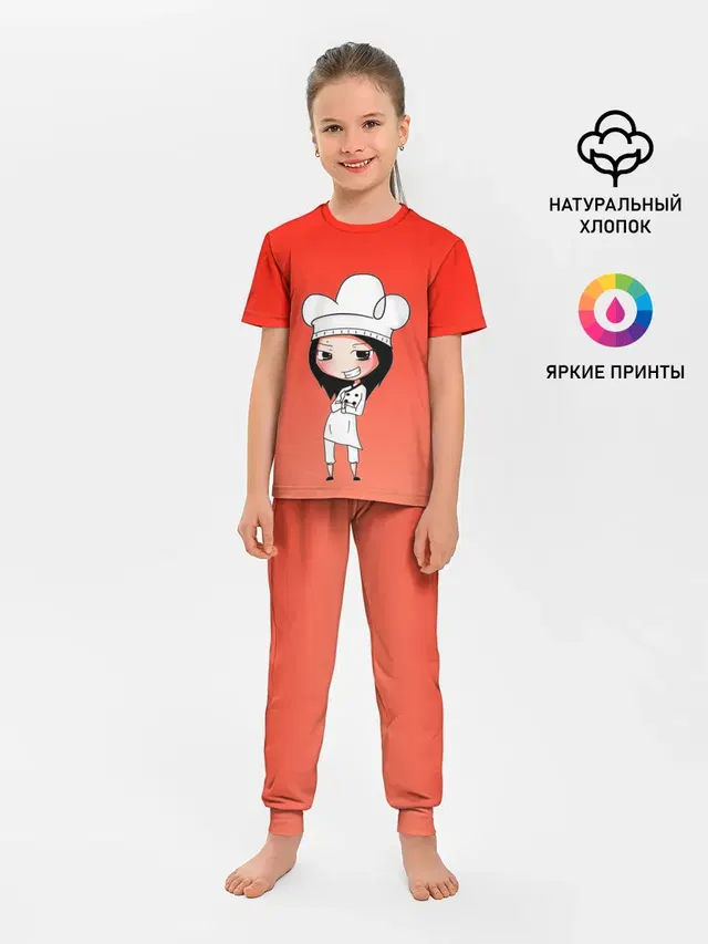 Детская пижама с брюками