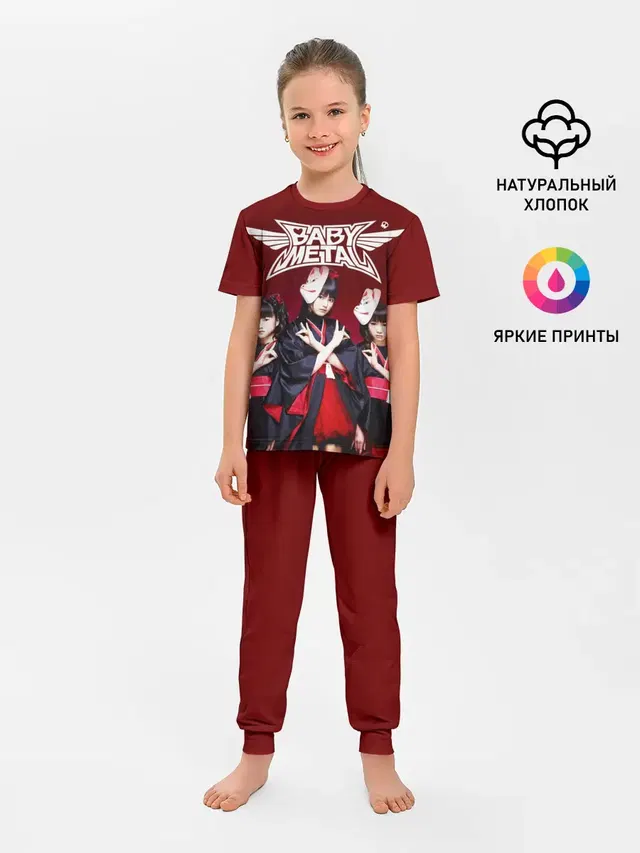 Детская пижама с брюками с принтом «Babymetal»