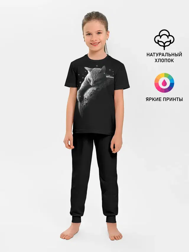 Спящий Кот на Луне