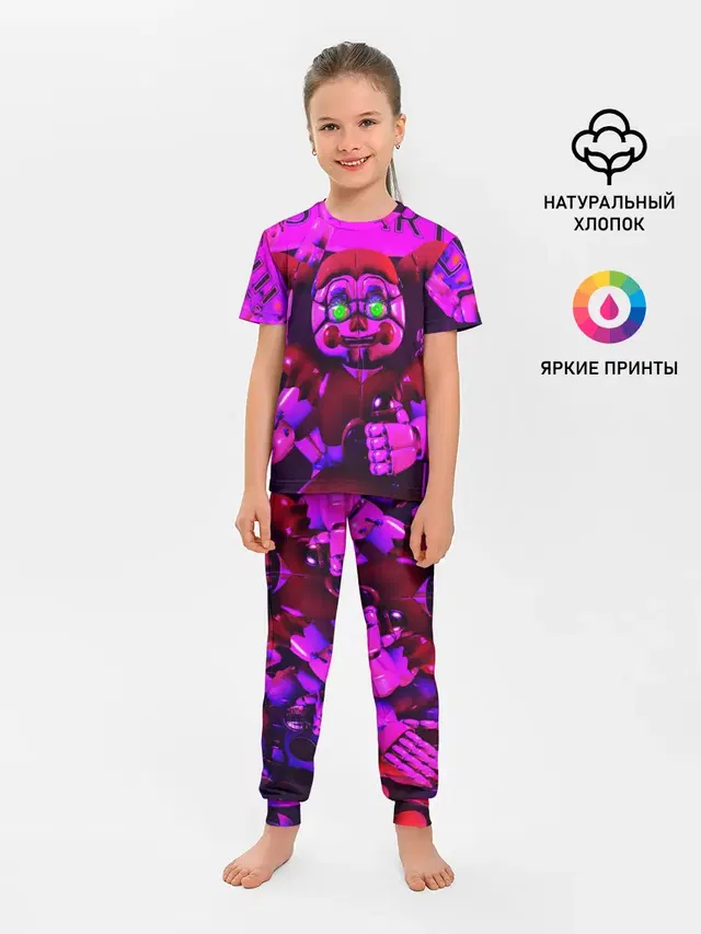 Детская пижама с брюками с принтом «Игры — FIVE NIGHTS AT FREDDYS»