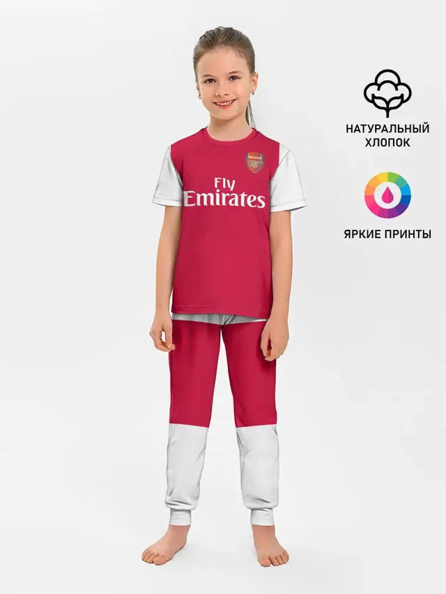 Детская пижама с брюками с принтом «Арсенал — Arsenal home 19-20»
