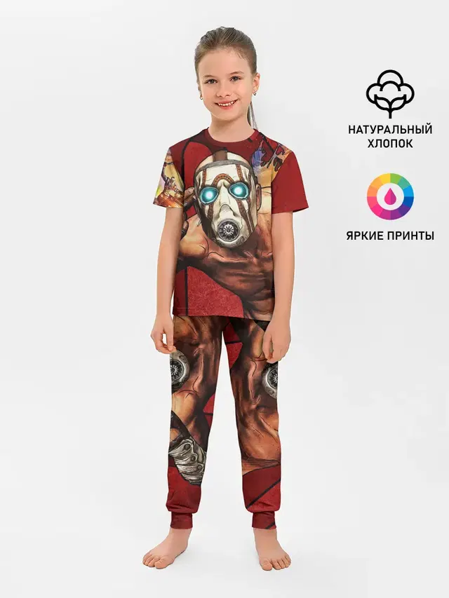 Детская пижама с брюками с принтом «Разные игры — BORDERLANDS 3»