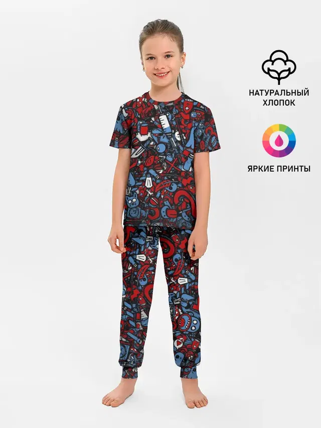 Детская пижама с брюками