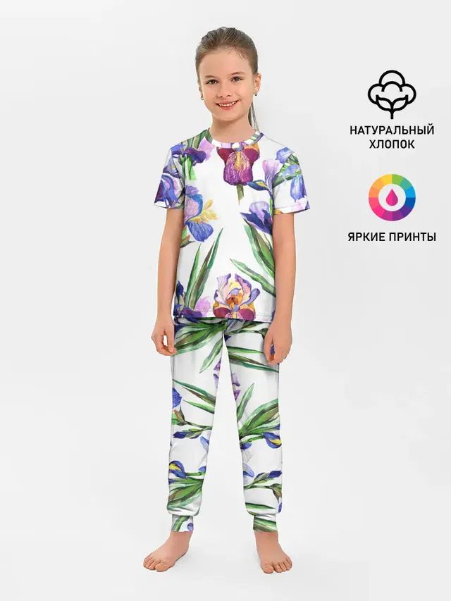 Детская пижама с брюками