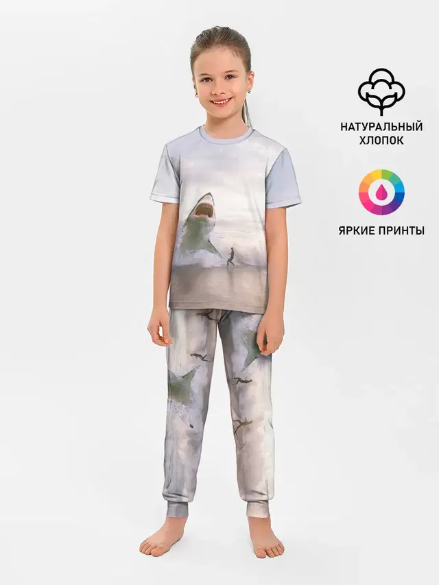 Детская пижама с брюками
