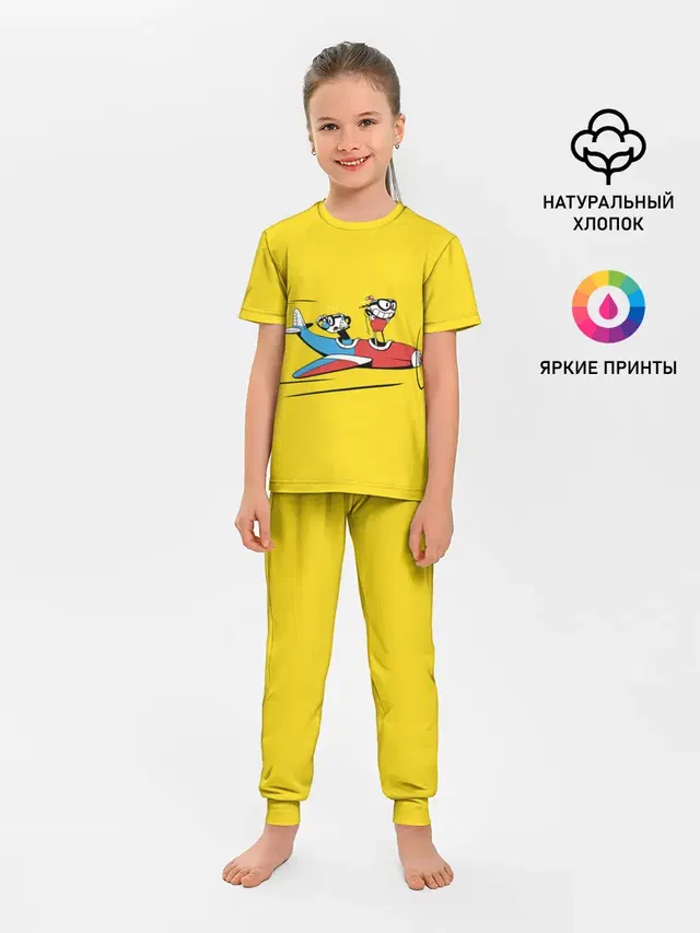 Детская пижама с брюками