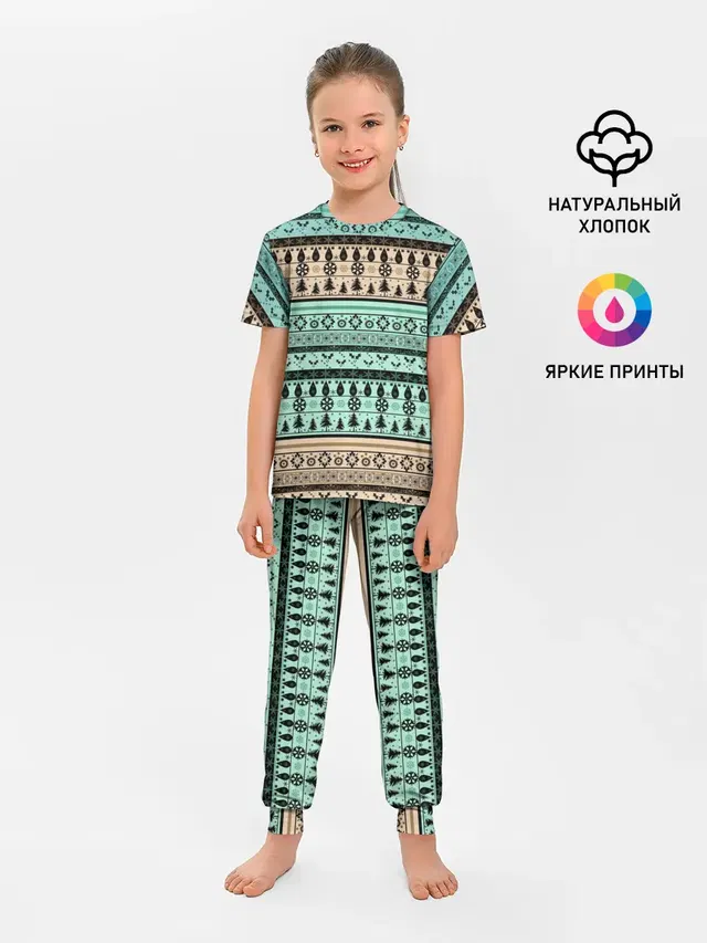 Новогодний зимний орнамент