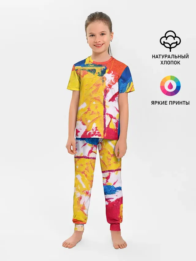 Детская пижама с брюками