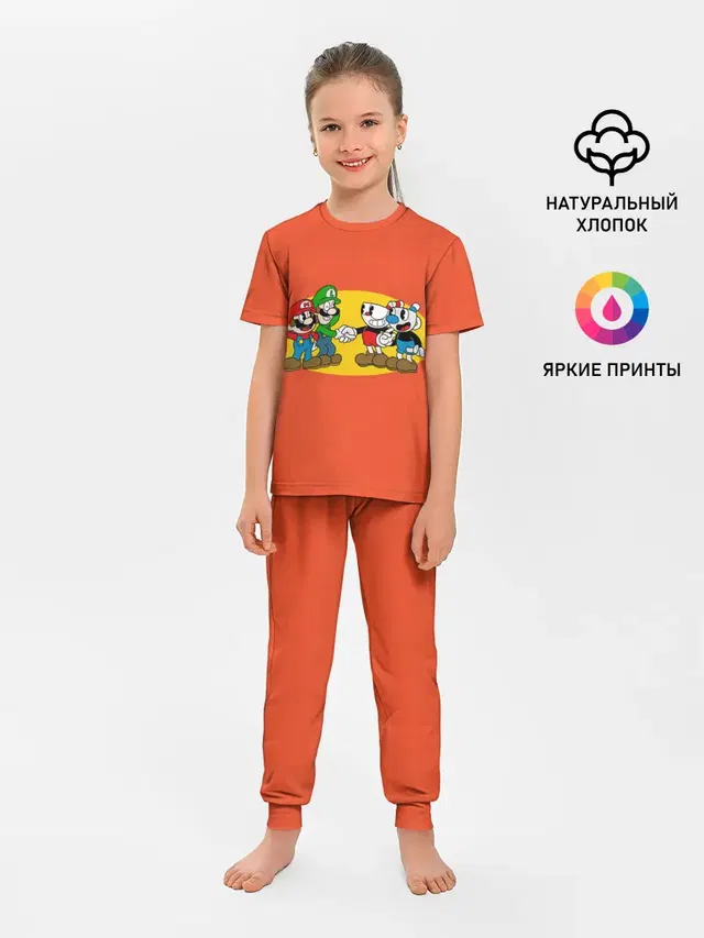 Детская пижама с брюками