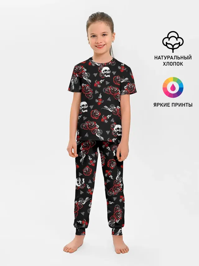Черепа и розы
