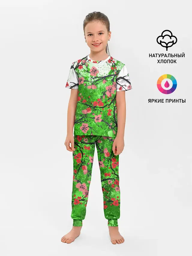 Детская пижама с брюками
