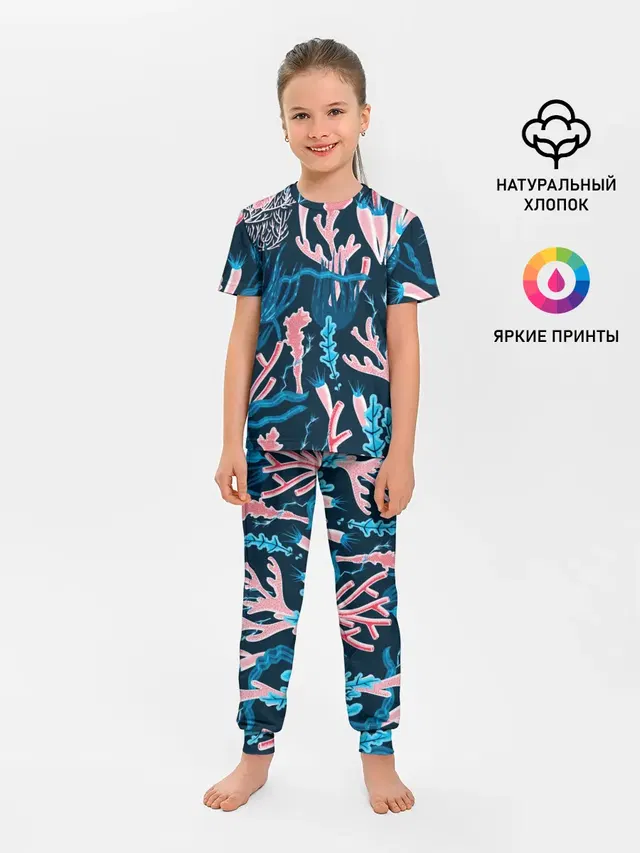 Детская пижама с брюками