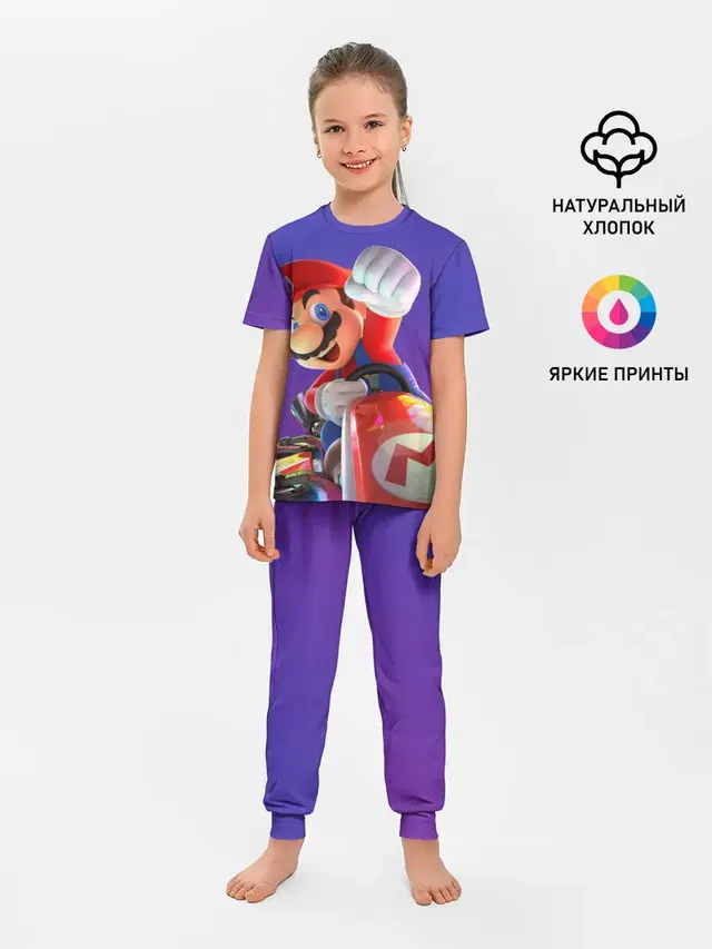 Детская пижама с брюками