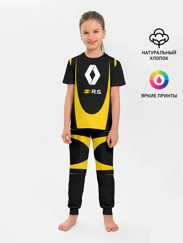 Детская пижама с брюками с принтом «Renault Sport»