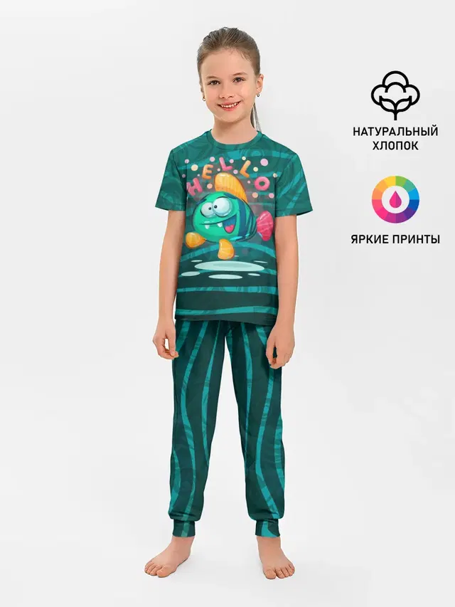 Детская пижама с брюками