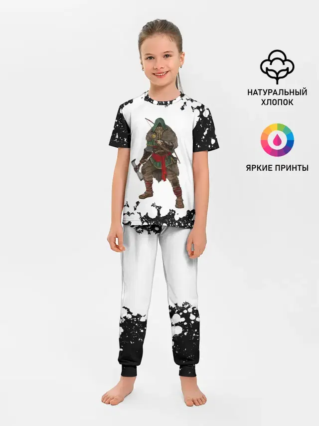 Детская пижама с брюками