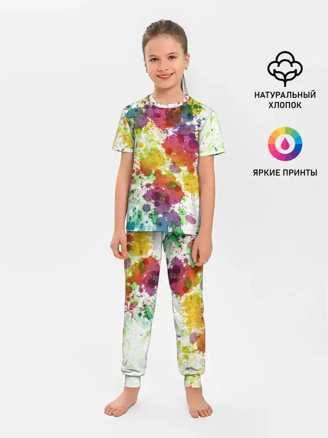 Детская пижама с брюками