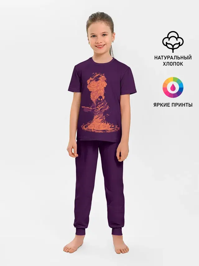 Детская пижама с брюками