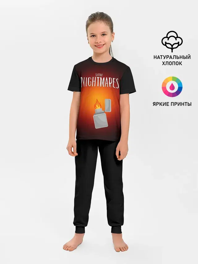 Детская пижама с брюками с принтом «Flame»