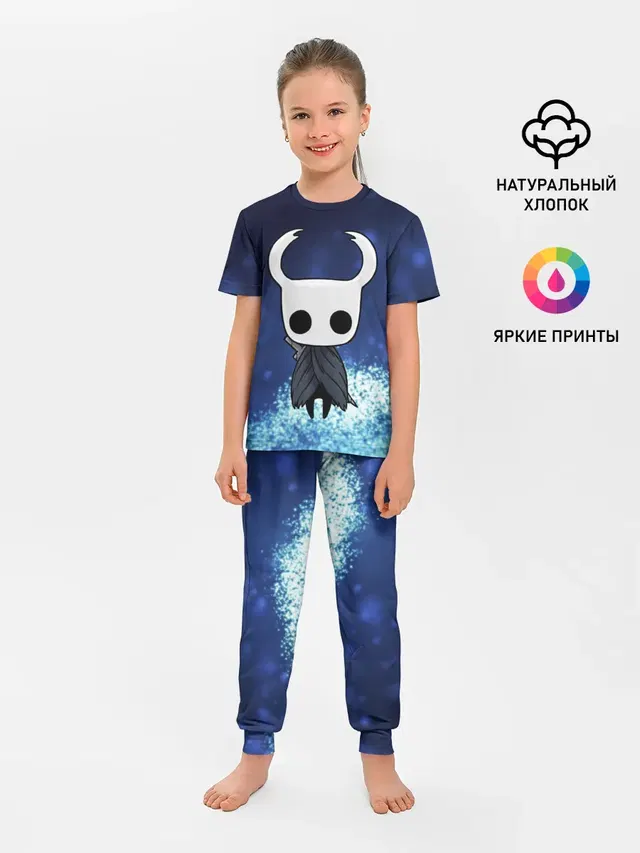 Детская пижама с брюками с принтом «Рыцарь - HOLLOW KNIGHT»