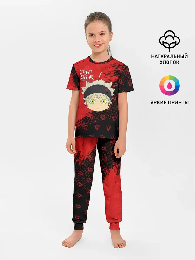Чёрный клевер голова Аста