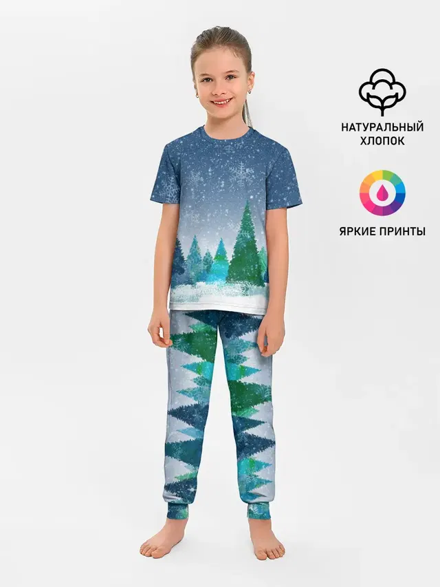 Снежинки в лесу