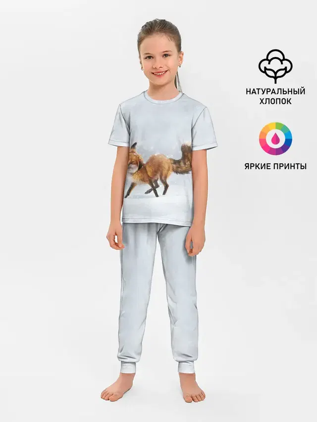 Зимняя лисичка