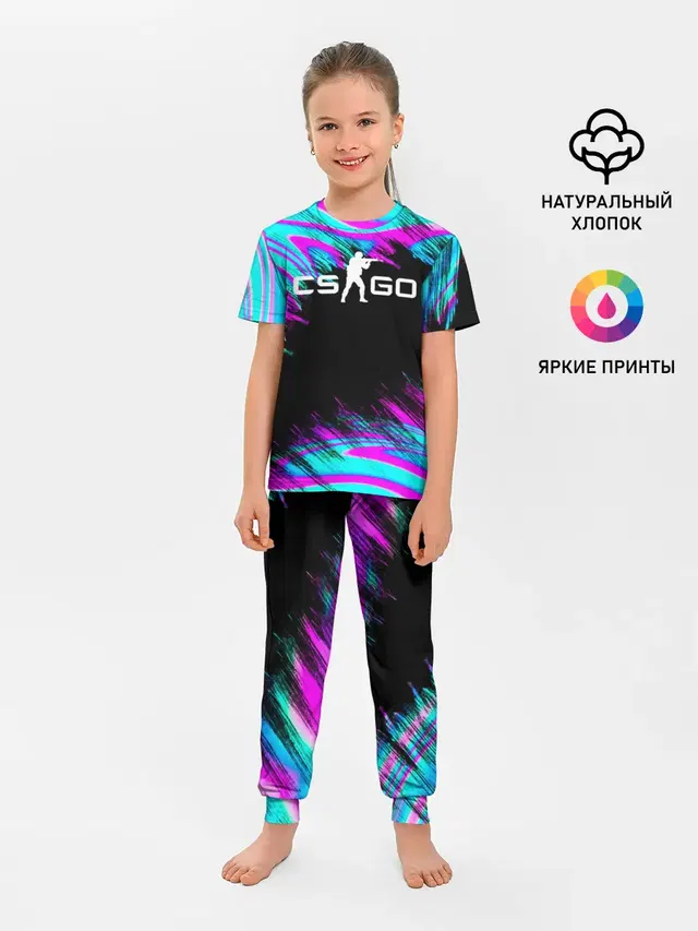 Детская пижама с брюками