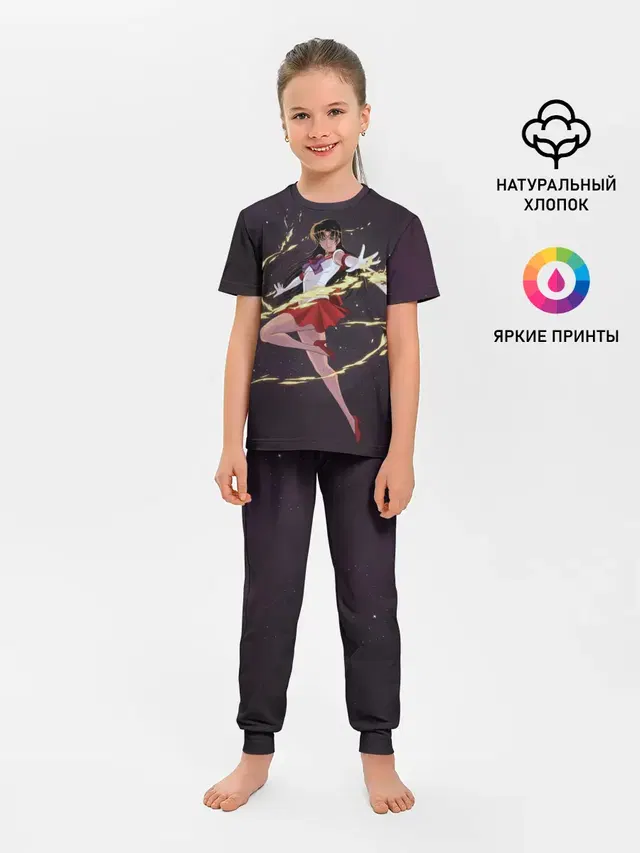 Детская пижама с брюками с принтом «Sailor Mars»