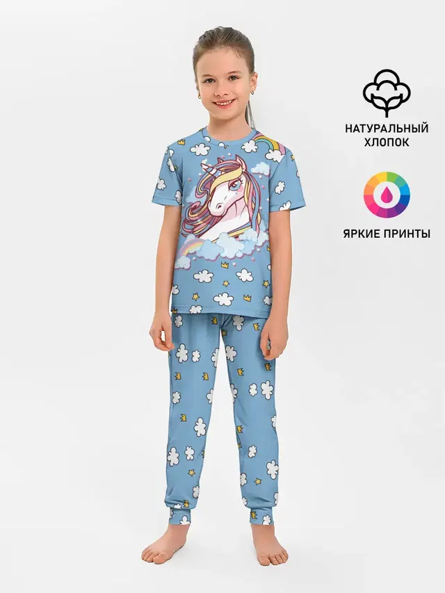 Детская пижама с брюками