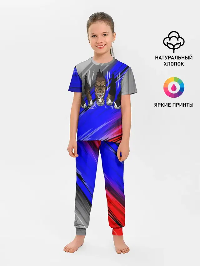 Детская пижама с брюками