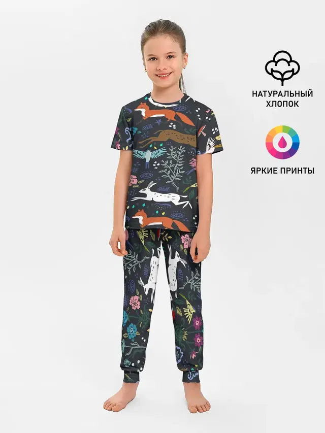 Детская пижама с брюками