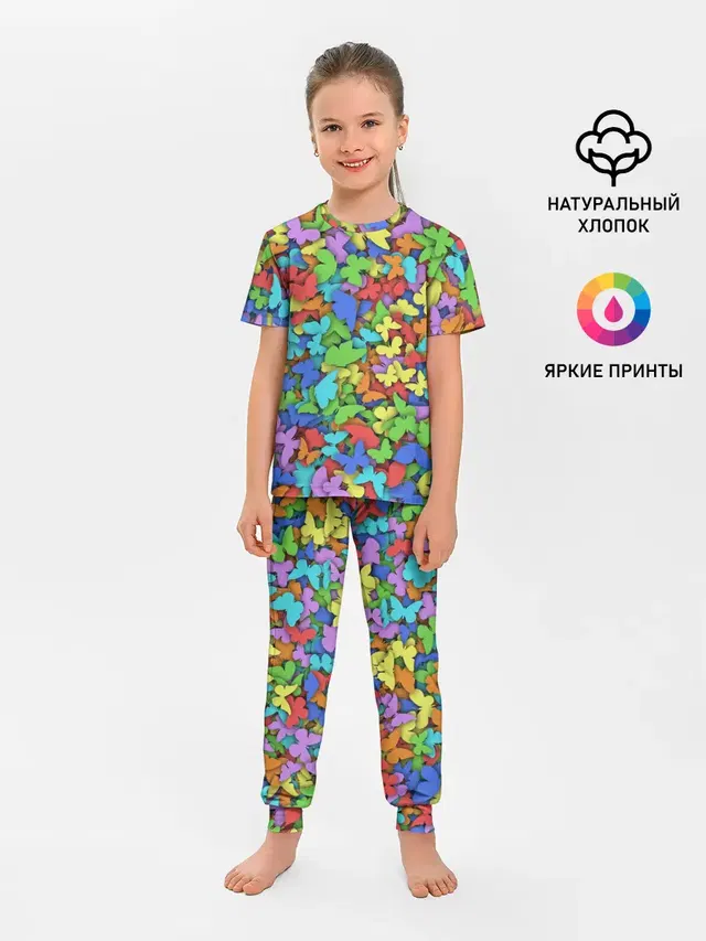 Разноцветные бабочки