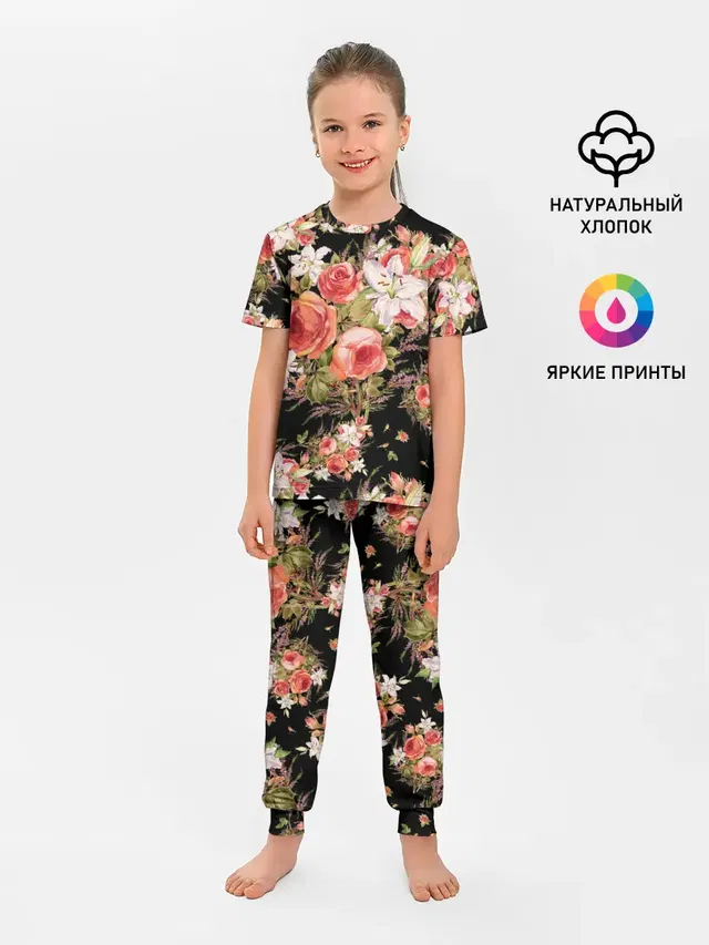 Лилии и розы
