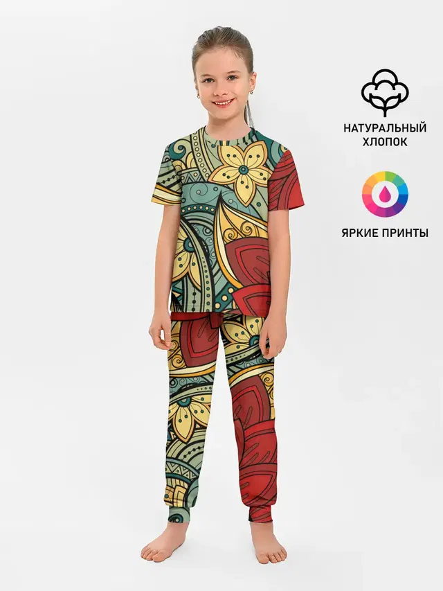 Детская пижама с брюками