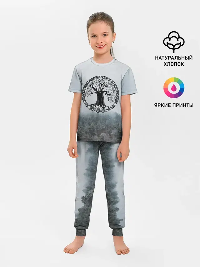 Детская пижама с брюками