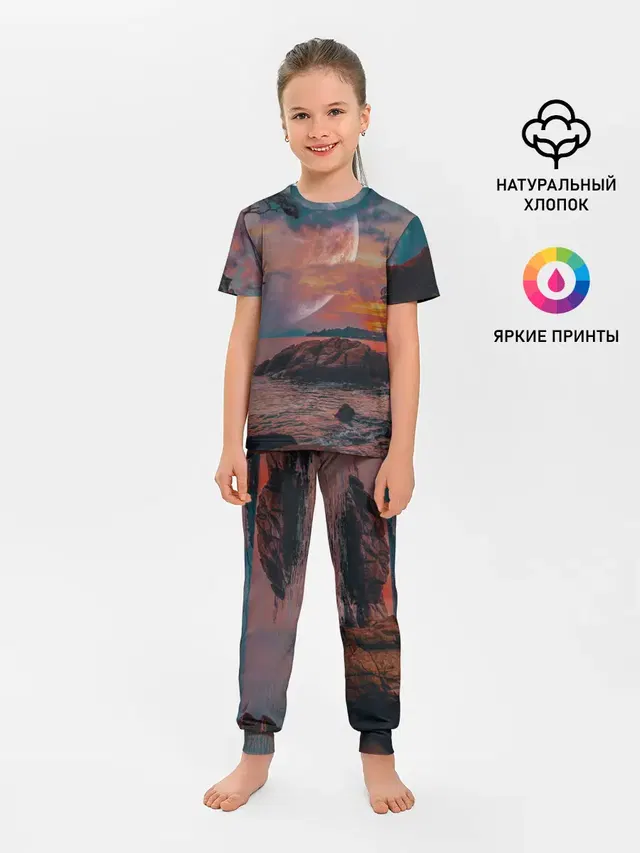 Детская пижама с брюками