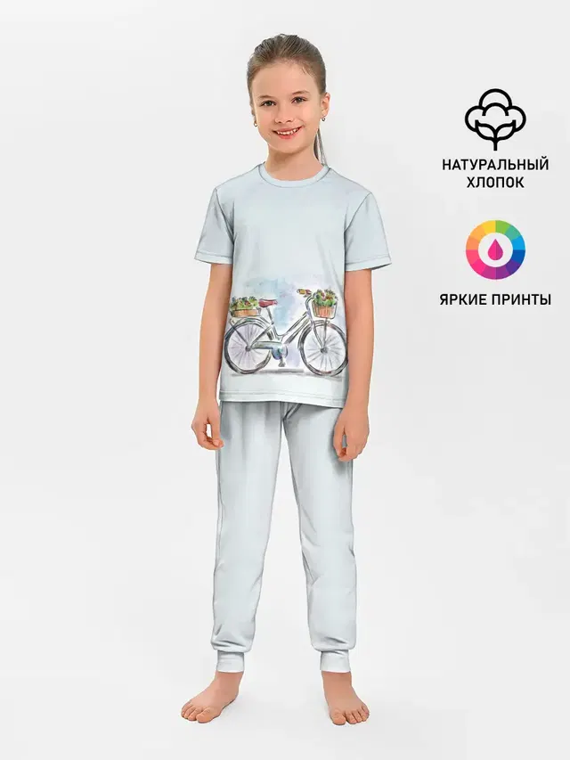 акварельный велосипед