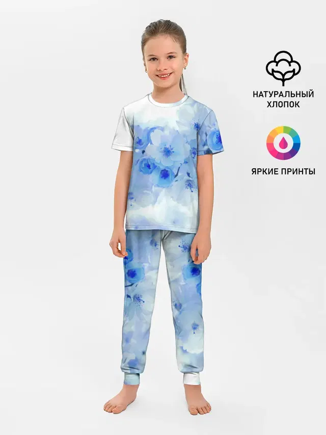 Детская пижама с брюками