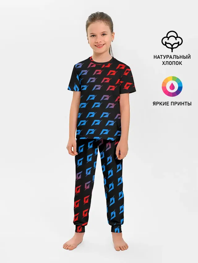Детская пижама с брюками с принтом «pattern»