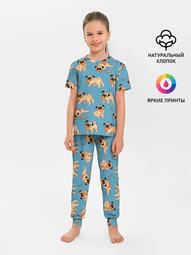 Мопсы с пиццей