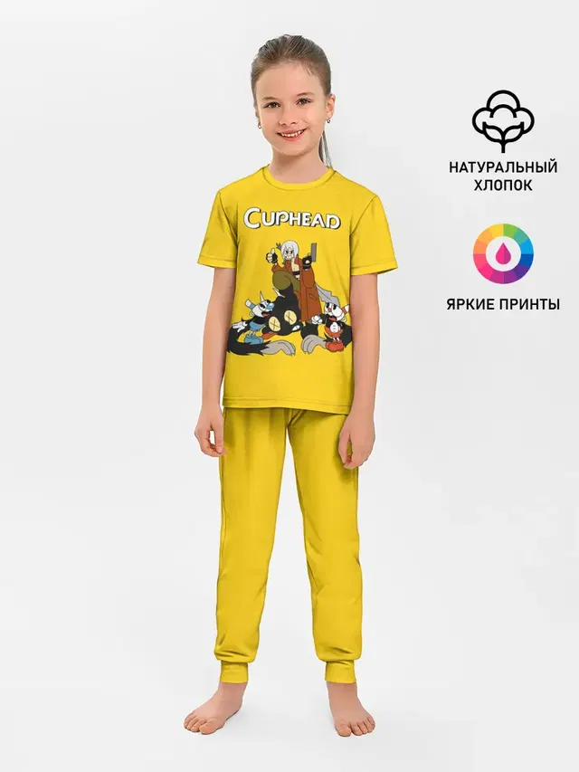 Детская пижама с брюками
