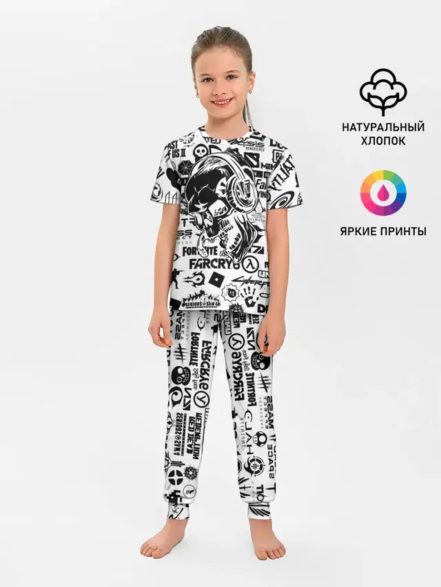 Детская пижама с брюками