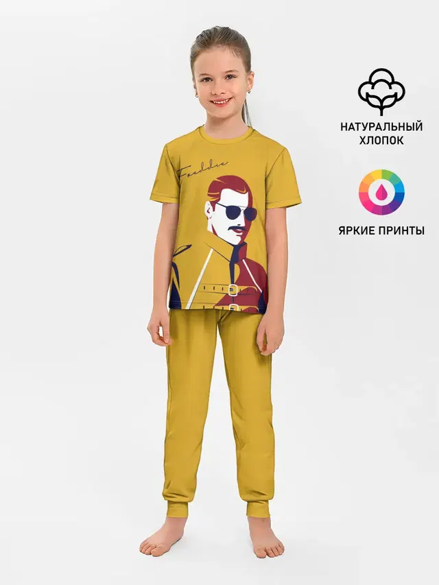 Детская пижама с брюками с принтом «Queen Freddy»