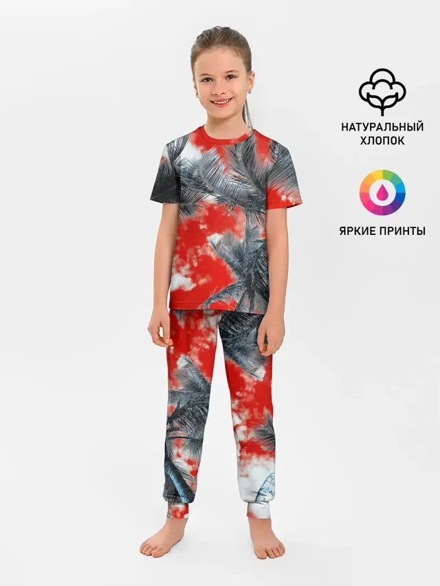 Детская пижама с брюками