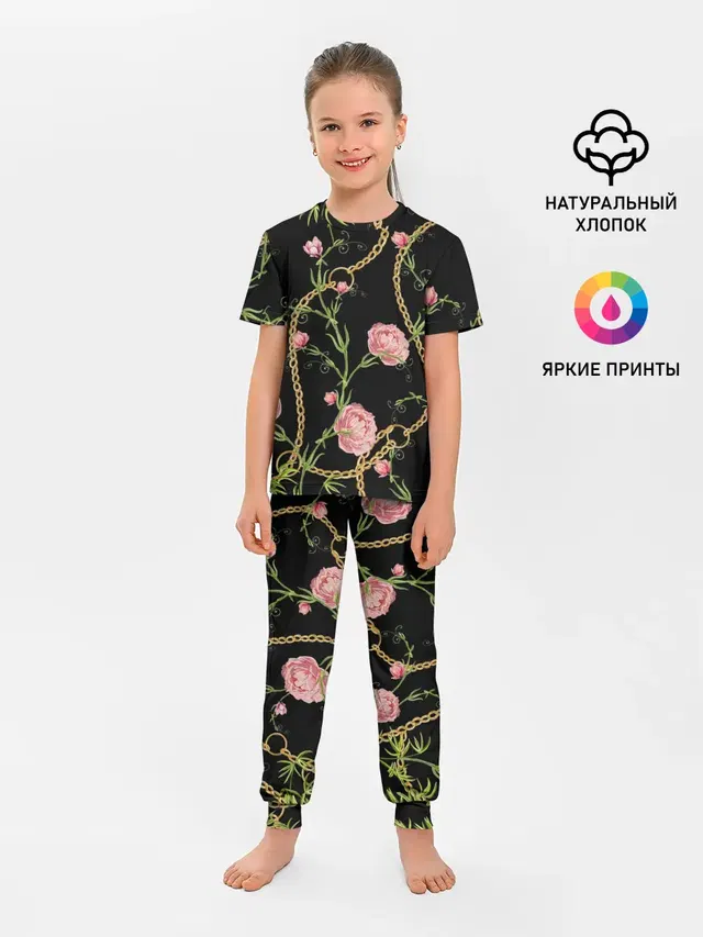 Золотая цепь и розы