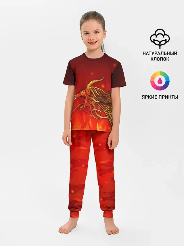 Детская пижама с брюками с принтом «Counter-Strike — DRAGON LORE»