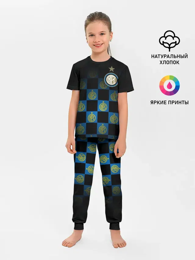 Детская пижама с брюками с принтом «Интер — INTER MILAN»