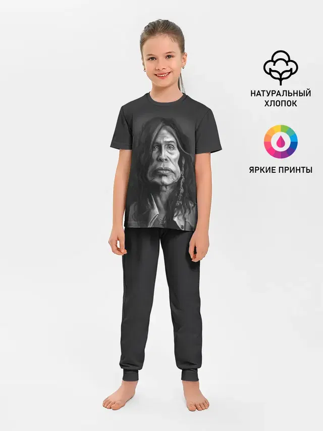 Детская пижама с брюками с принтом «Steven Tyler AEROSMITH»